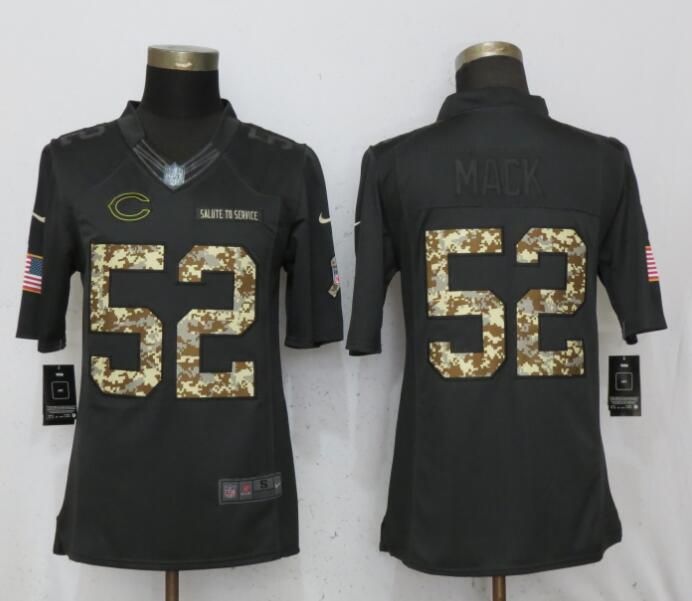 Men Chicago Bears #52 Mack Anthracite Nike Salute To Service Limited NFL Jerseys->carolina panthers->NFL Jersey